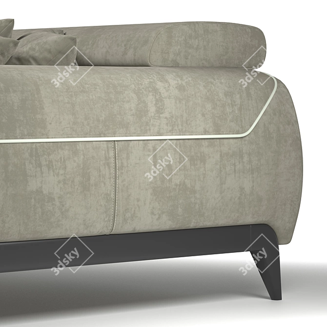 Cinephile Sofa: An Elegant Choice 3D model image 1