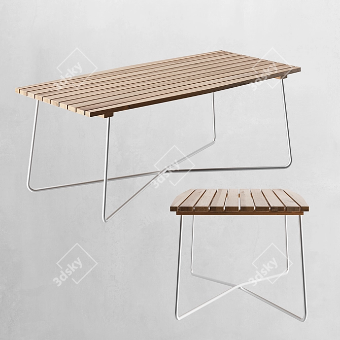 Grythyttan Garden Furniture Set 3D model image 3