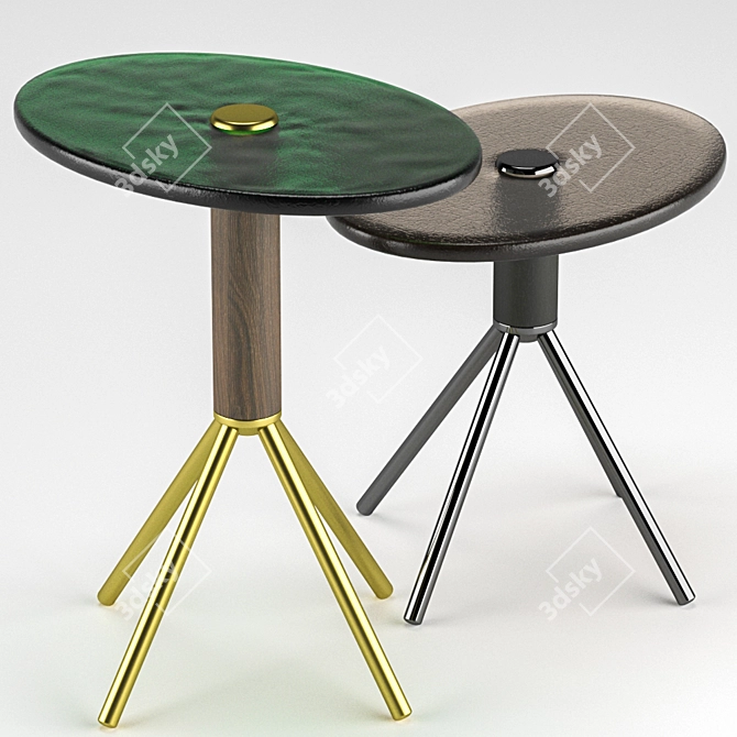 Modern Italian Porada Jelly Coffee Table 3D model image 4