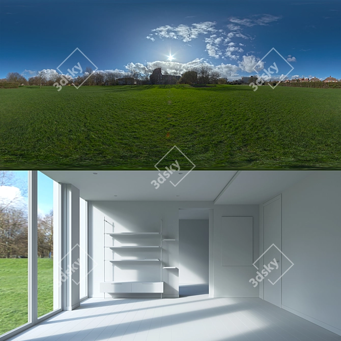 Ultra HD HDRi 50" Monitor 3D model image 1