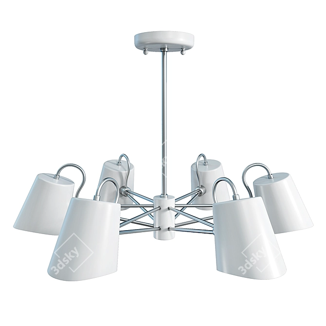 Comodo 2178-6P: Sleek & Versatile Pendant Light 3D model image 2