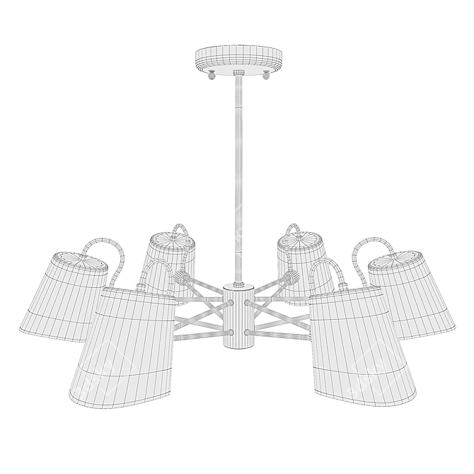 Comodo 2178-6P: Sleek & Versatile Pendant Light 3D model image 4