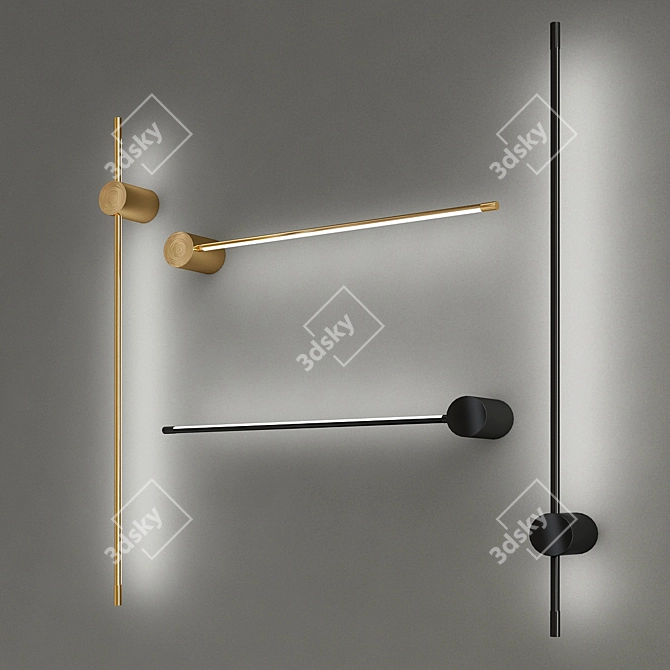 Modern LED Wall Light - Kemma 3D model image 1