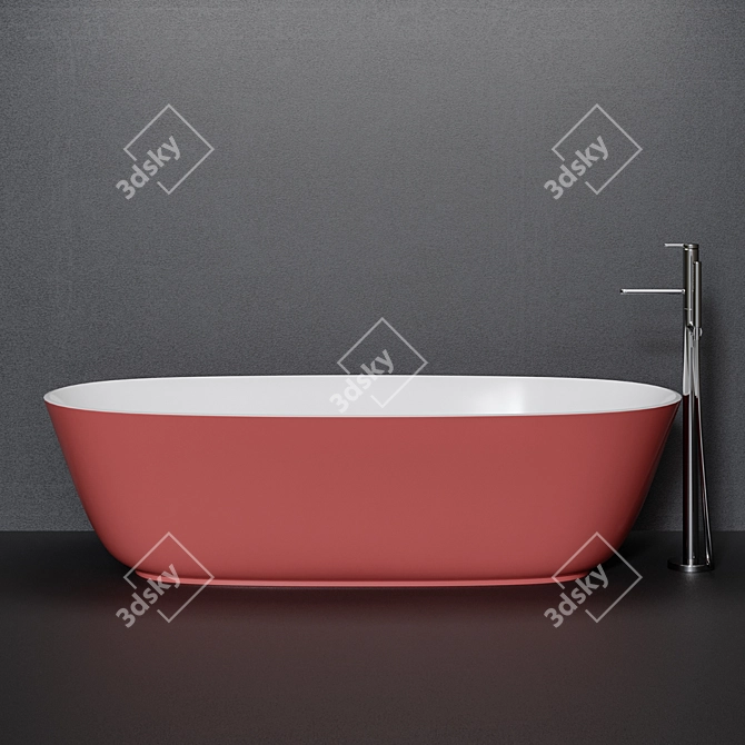 Luxurious Carlo Colombo Designed BAIA Bathtub 3D model image 2