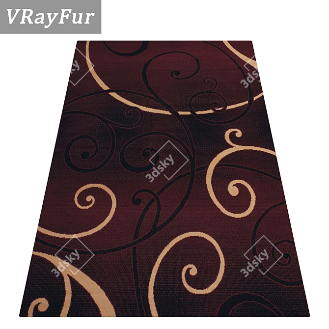 Luxury Carpet Set: High-Quality Textures 3D model image 2