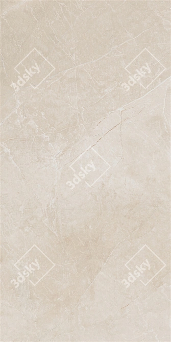 Elegant Ivory Wall Tiles 3D model image 4
