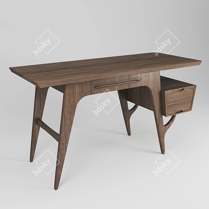 Wooden Table - 3D Model 3D model image 1