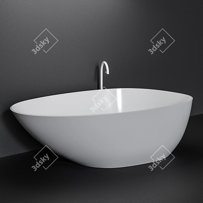  Agape Drop Bathtub - Sleek and Luxurious 3D model image 1