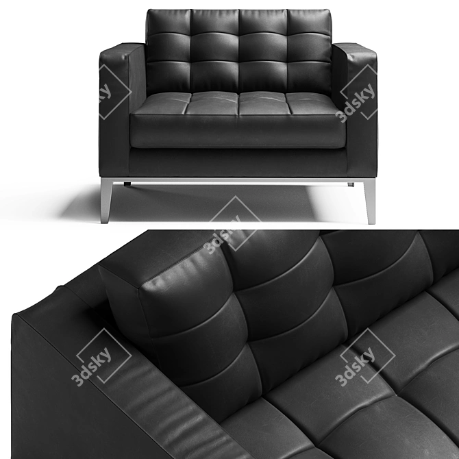 Timeless Elegance: B&B Italia AcLounge Armchair 3D model image 2