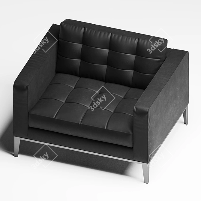 Timeless Elegance: B&B Italia AcLounge Armchair 3D model image 3