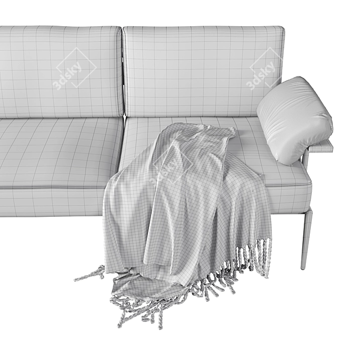 Contemporary Luxury: Cap Ferrat Sofa 3D model image 5