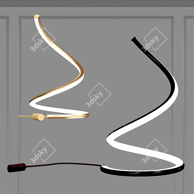 Spiral Heritage Table Lamp 3D model image 1