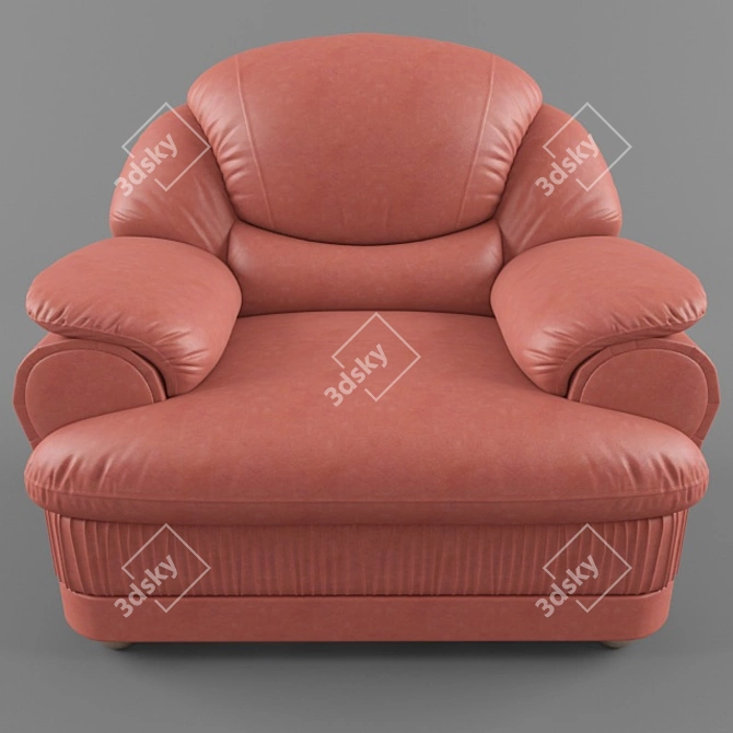 Luxury Baron Armchair 3D model image 3