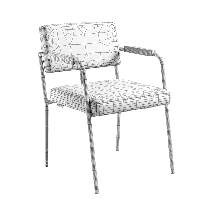 Modern Monday Dining Chair: Comfortable and Stylish 3D model image 3