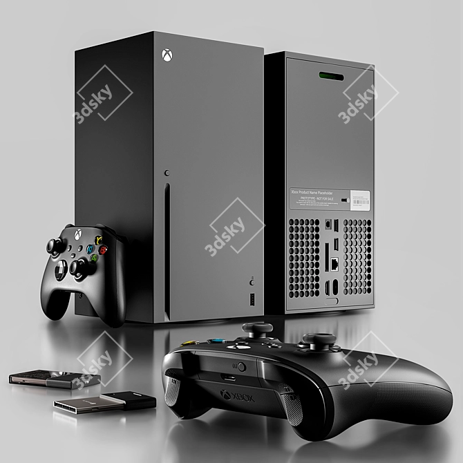 Next-Gen Gaming Powerhouse: Xbox Series X 3D model image 1