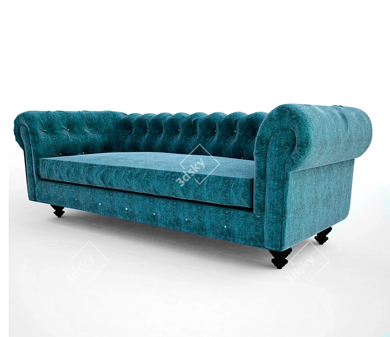 Archive Sofa with Textures 3D model image 6