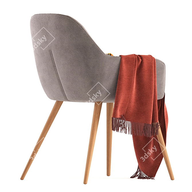 Velvet Armchair: Christie/H.La Forma 3D model image 2