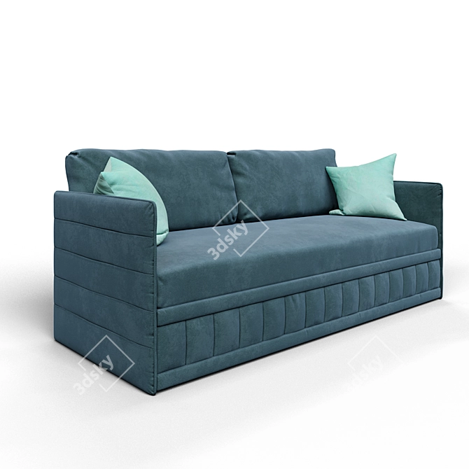 Diego 141 Sofa: Comfort in Style 3D model image 1