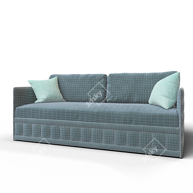 Diego 141 Sofa: Comfort in Style 3D model image 4