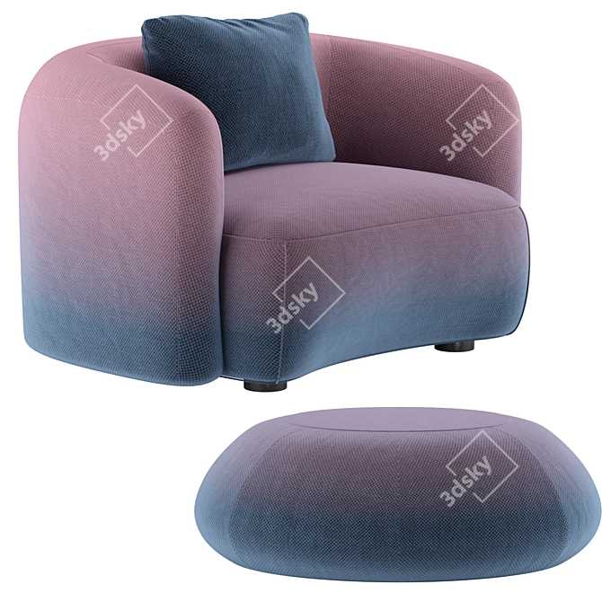 Elevate Your Comfort with Bubble Armchair 3D model image 1