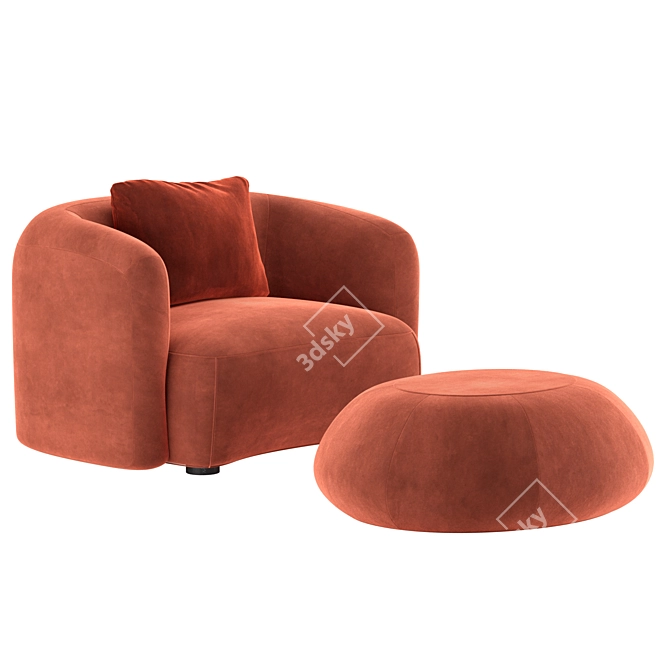 Elevate Your Comfort with Bubble Armchair 3D model image 2