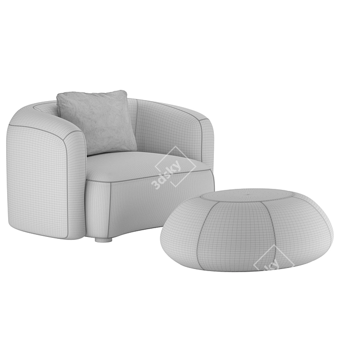 Elevate Your Comfort with Bubble Armchair 3D model image 4