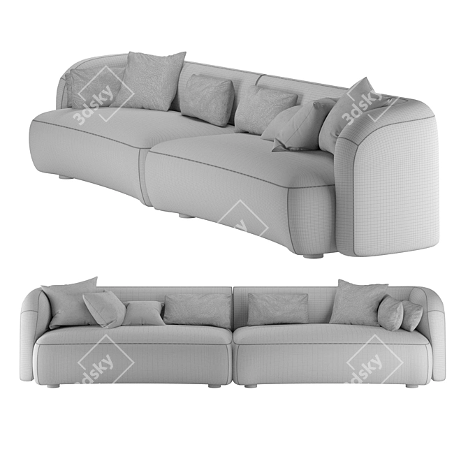 Luxury Bubble Sofa by Saccaro 3D model image 2