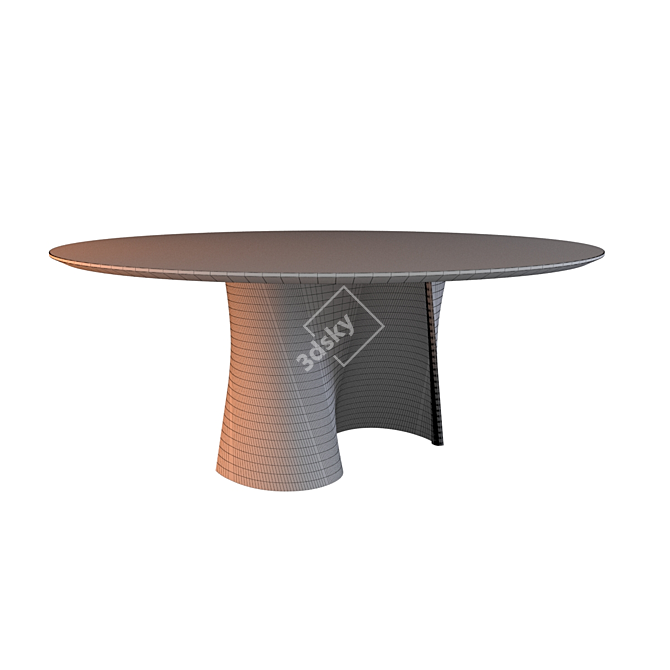 Modern Design S TABLE: Stylish 175cm Dining Table 3D model image 4