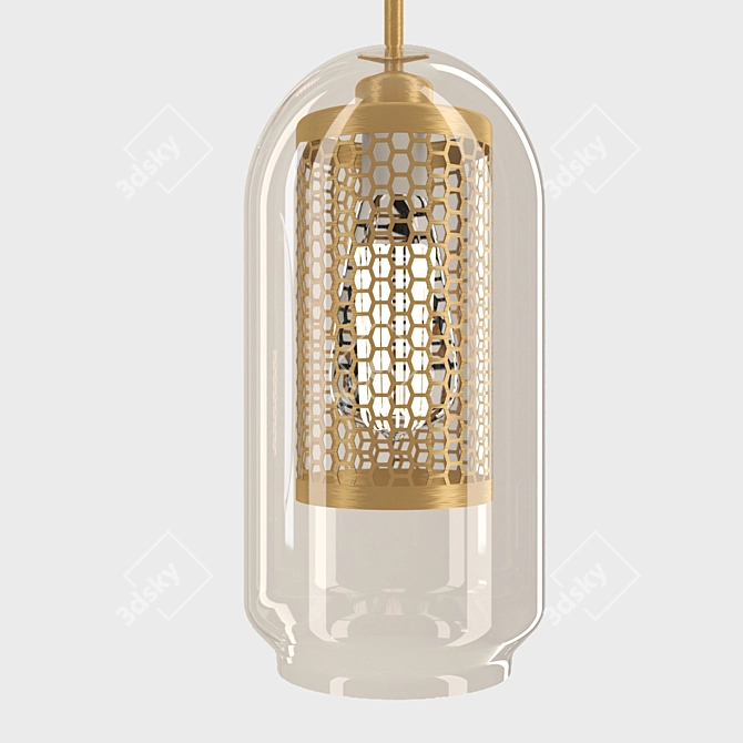 Modern Circle Pendant Light 3D model image 3