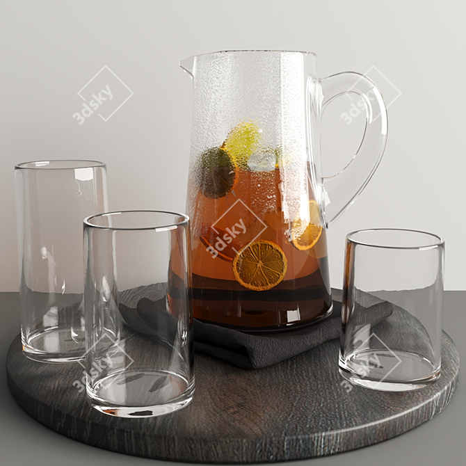  Refreshing Lemon Drink - 3D Model 3D model image 1