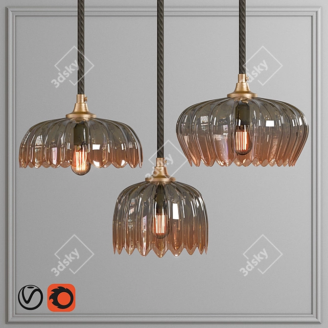 Modern Light Set 2015 3D model image 1