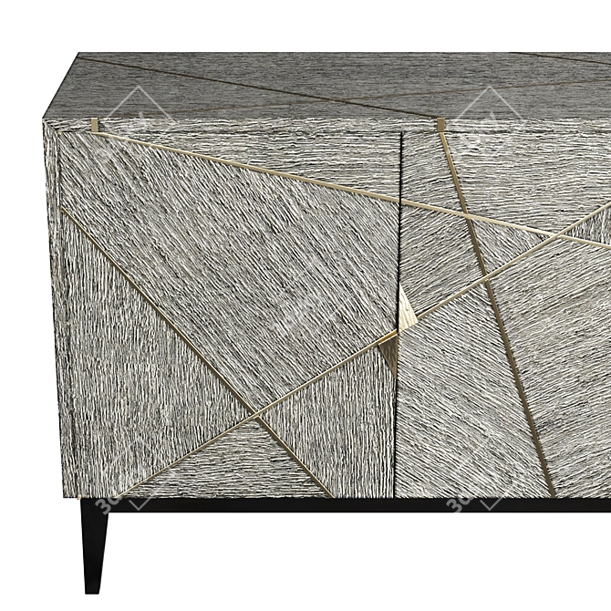 Jonathan Charles Modern French Oak Sideboard 3D model image 2