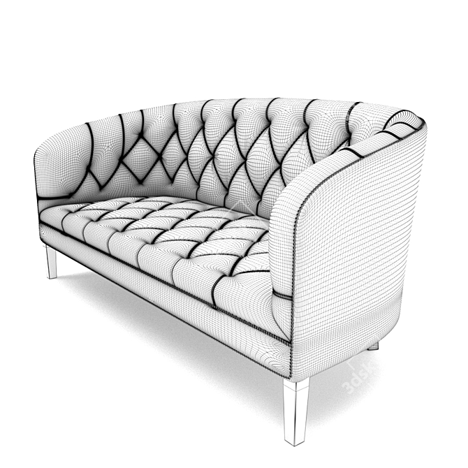 Sophisticated Burghley Sofa - Classic and Modern Design 3D model image 5