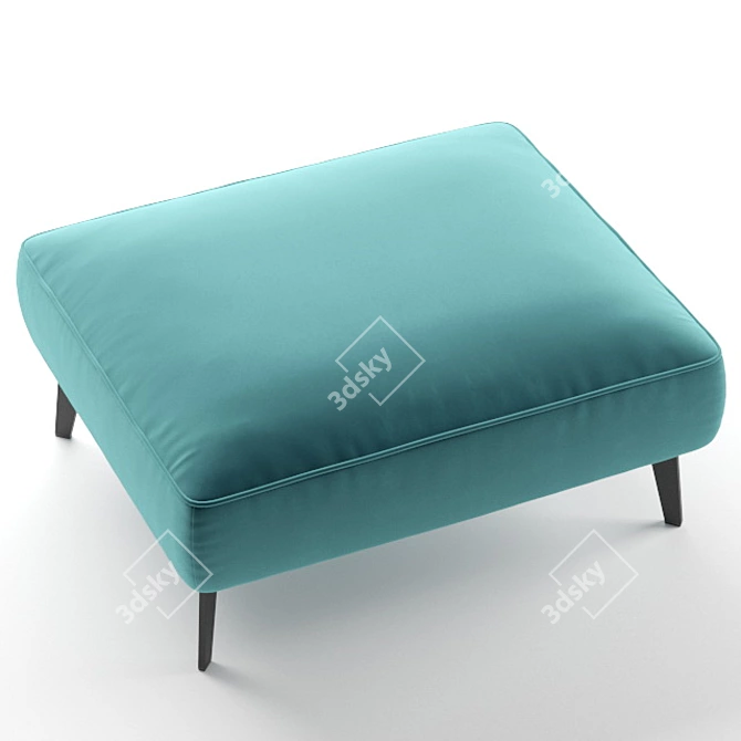 Amsterdam Pouf: Stylish and Comfortable Solution 3D model image 3