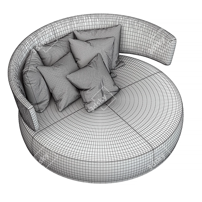 Amoenus B&B Sofá: Elegant and Comfortable 3D model image 5