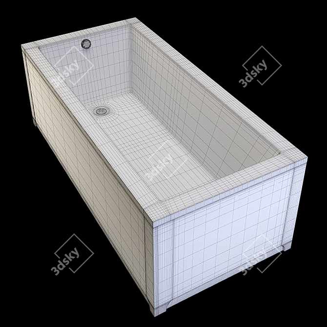 Riho Lusso Acrylic Bathtub 3D model image 3