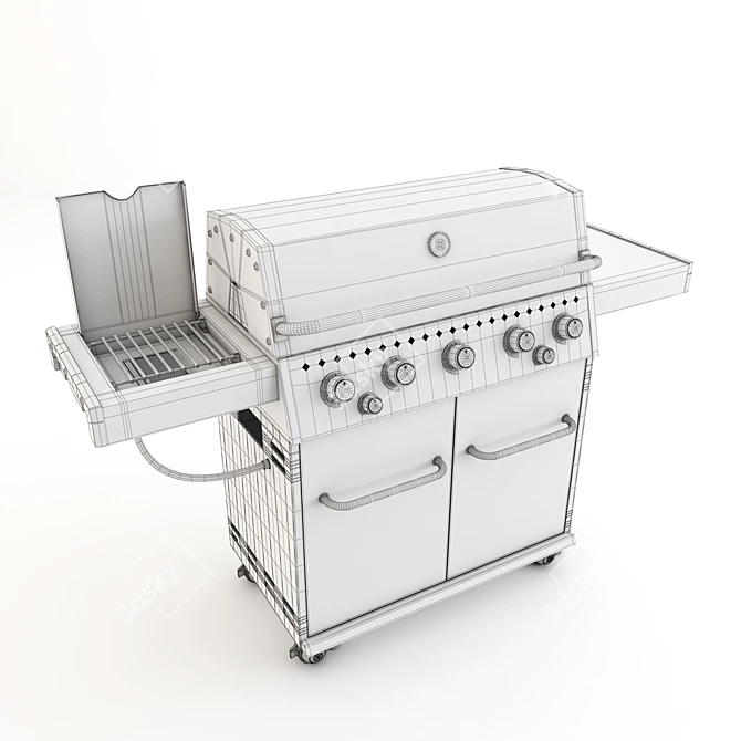 05 BBQ Grill Master 3D model image 3