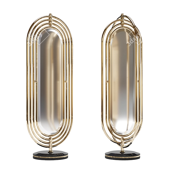 Luxury Colosseum Floor Mirror 3D model image 1
