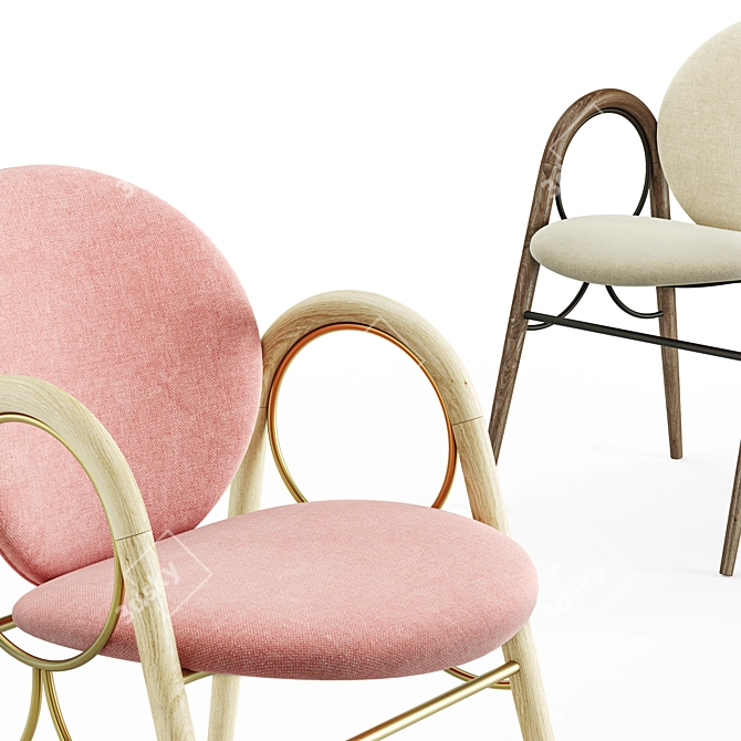 Brdr. Kruger Arkade Chair: Danish Design Masterpiece 3D model image 3