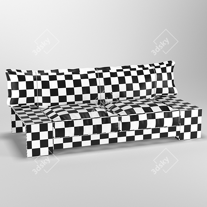 Japanese Inspired Kiza Sofa 3D model image 5