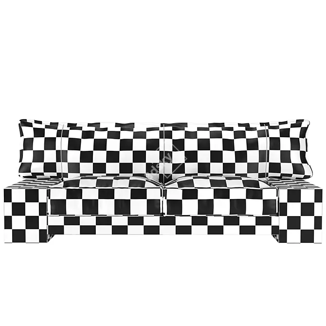 Japanese Inspired Kiza Sofa 3D model image 10