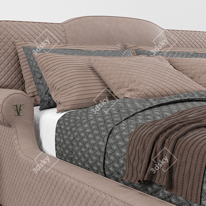 Luxury Vision Palladium Bed 3D model image 4