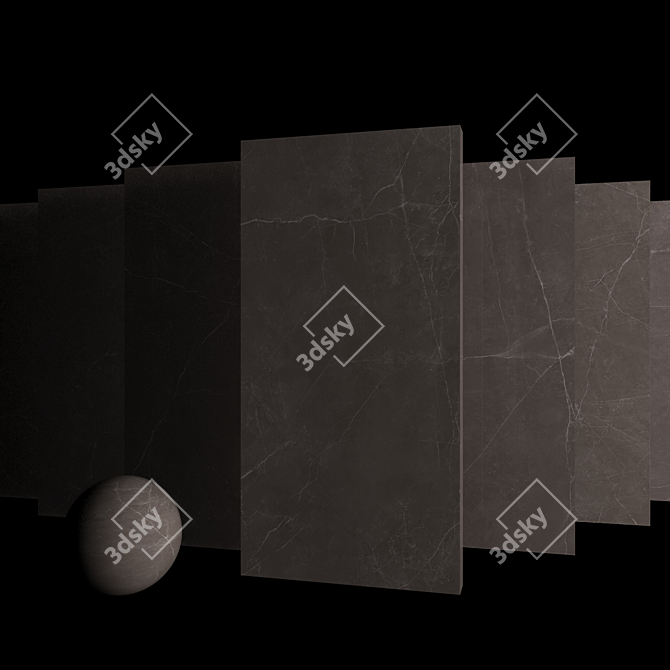 Title: Sterlina Henna Marble Set 3D model image 3
