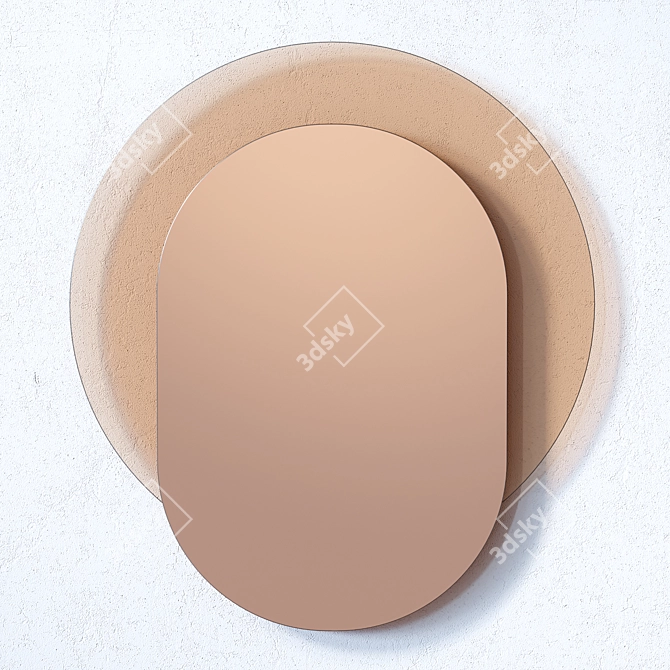 Tone-On-Tone Handmade Mirrors 3D model image 2