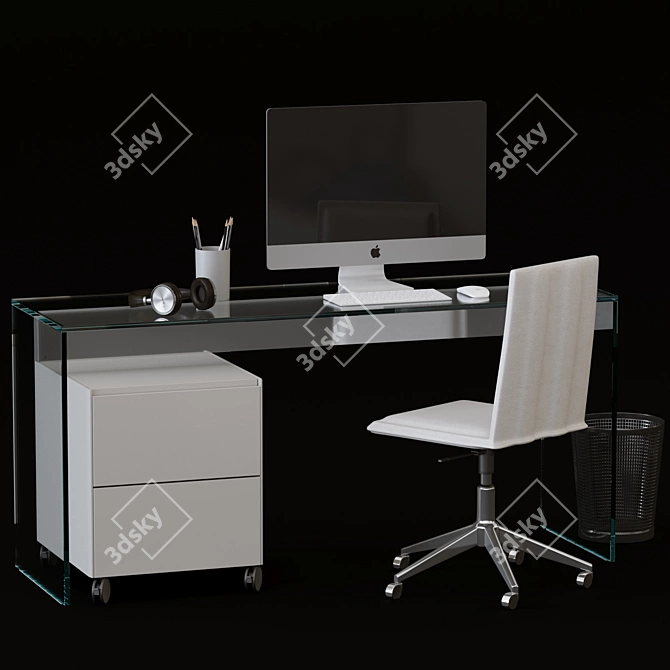 Efficient Workstation Set 3D model image 1