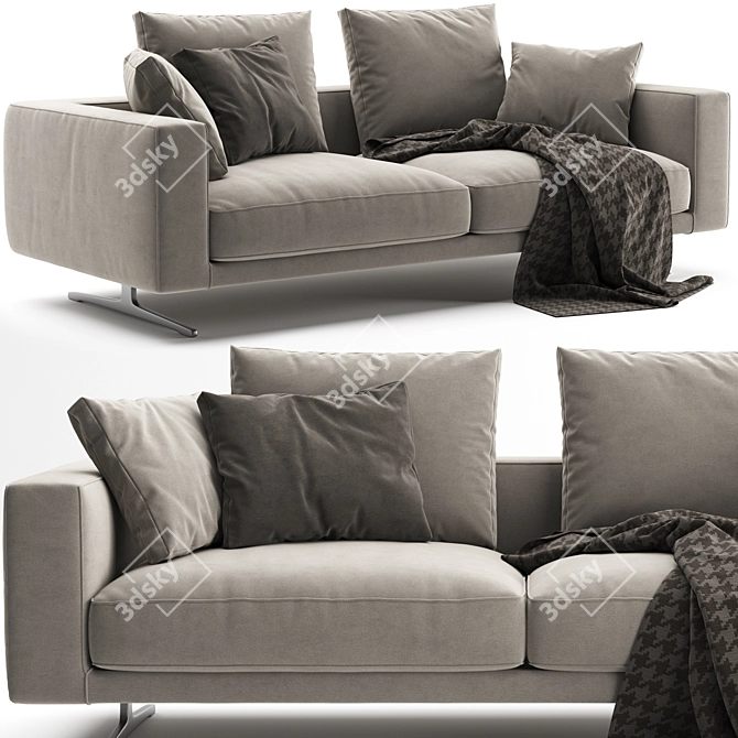 Flexform Campiello Sofa: Stylish and Versatile Seating 3D model image 1