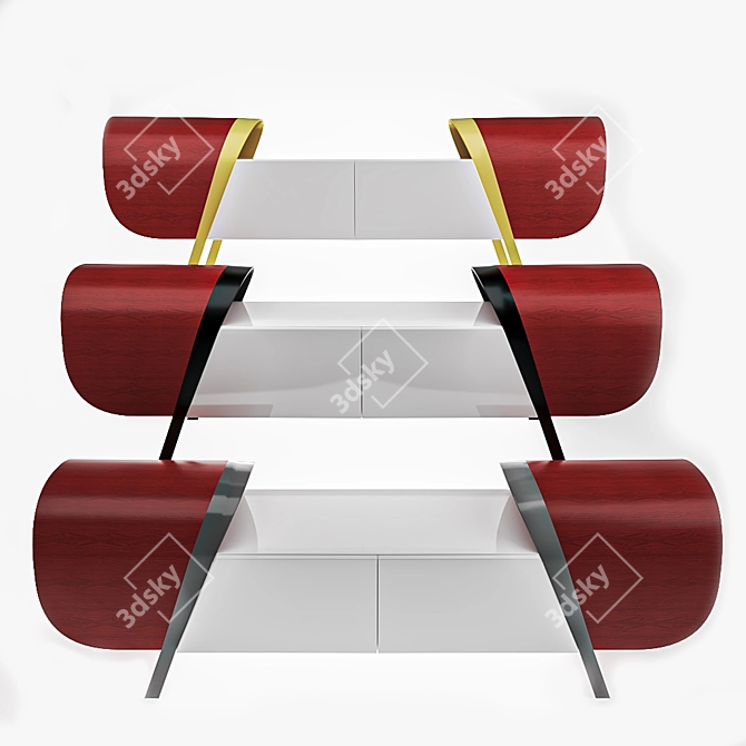 Sleek Modern TV Decor 3D model image 1