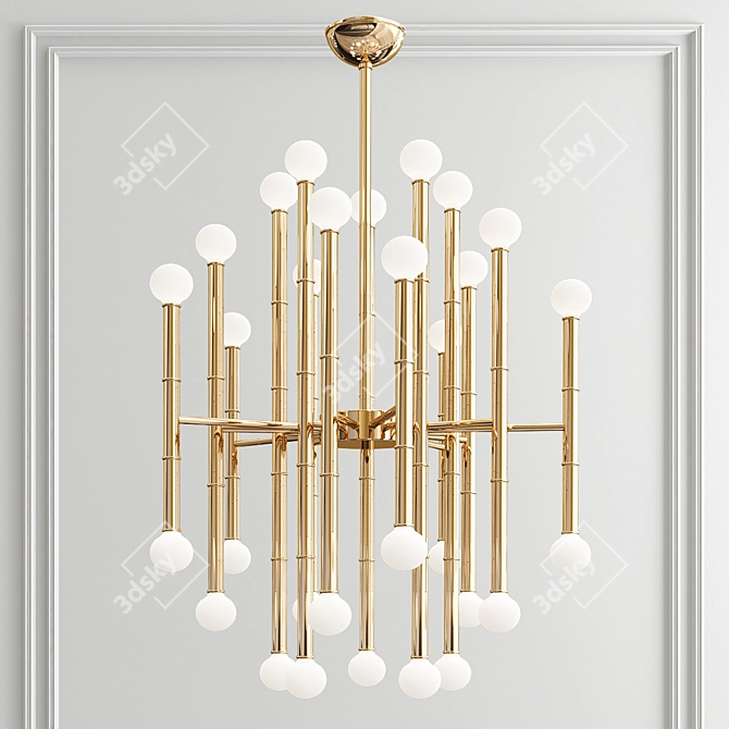 Exclusive Chandelier Collection: Chic & Luxurious 3D model image 4