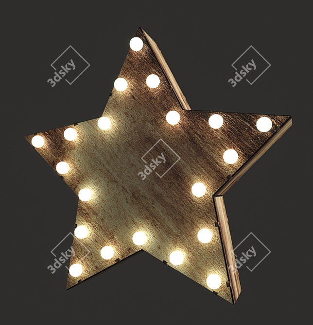 Elegant LED-Lit Table Decor 3D model image 2