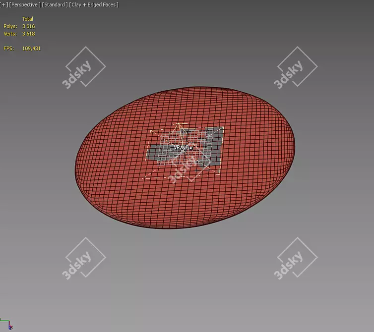 Essaouira Round Outdoor Carpet 3D model image 2